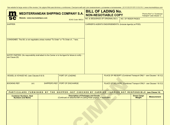 BL sample e1737646582222 WHAT IS B/L (BILL OF LADING)?
