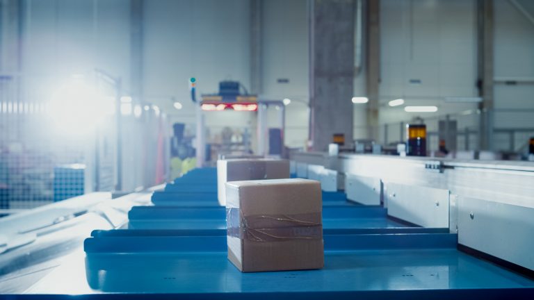 parcels are moving belt conveyor post sorting office box pov Private Label parcels are moving belt conveyor post sorting office box pov Private Label