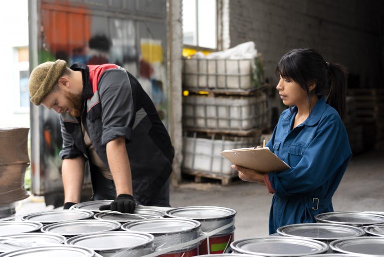 people working together warehouse Quality Control people working together warehouse Quality Control